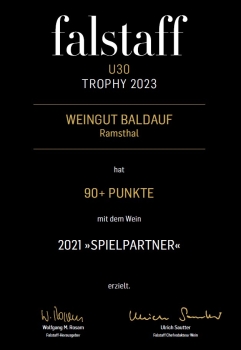 2022 SPIELPARTNER - by Bastian Baldauf - Weißer Burgunder trocken - limited Edition -